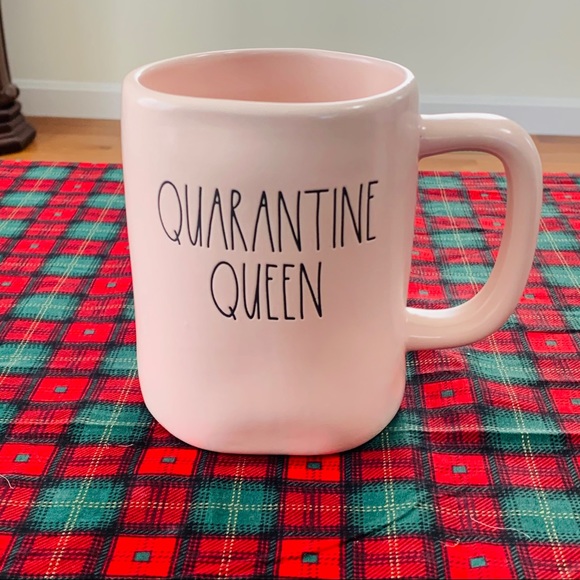 Rae Dunn Other - Rae Dunn pink mug QUARANTINE QUEEN